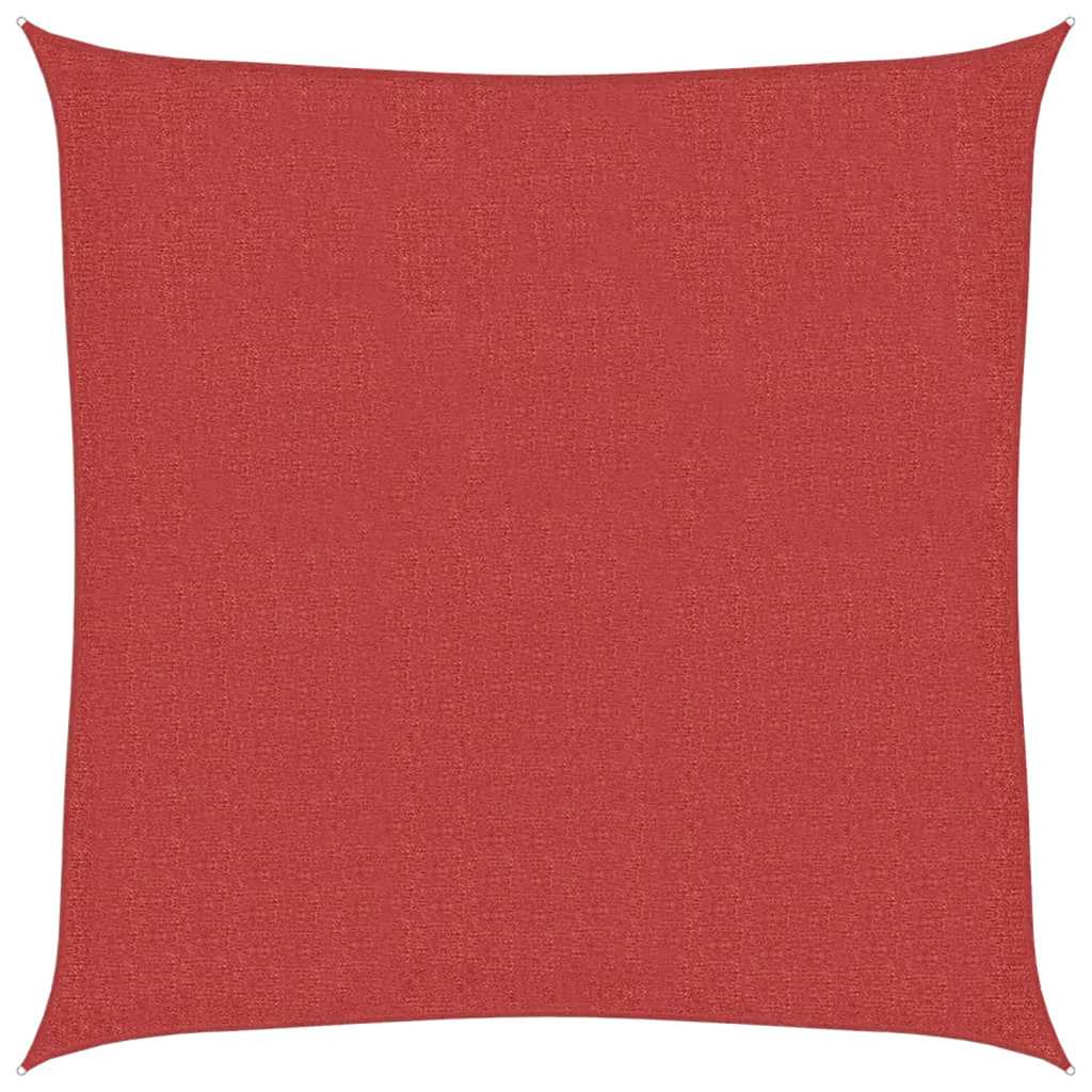 Vidaxl Zonnezeil 160 g m² 3,6 x 3,6 M HDPE -Rot