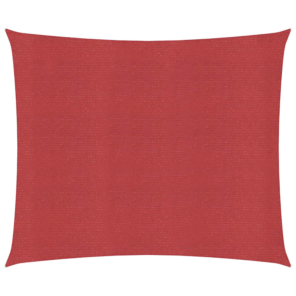 Vidaxl Zonnezeil 160 g m² 4,5 x 4,5 M HDPE -Rot