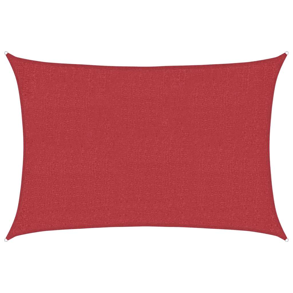 Vidaxl Zonnezeil 160 g m² 2x2,5 M HDPE -Rot