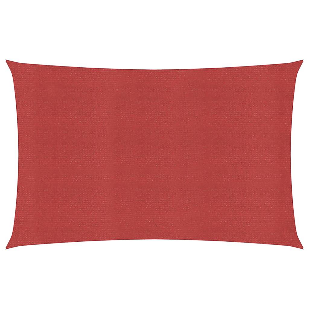 Vidaxl Zonnezeil 160 g m² 2,5 x 5 m HDPE -Rot