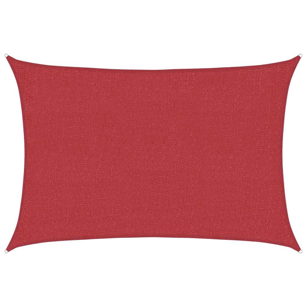 Vidaxl Zonnezeil 160 g m² 3x5 M HDPE -Rot