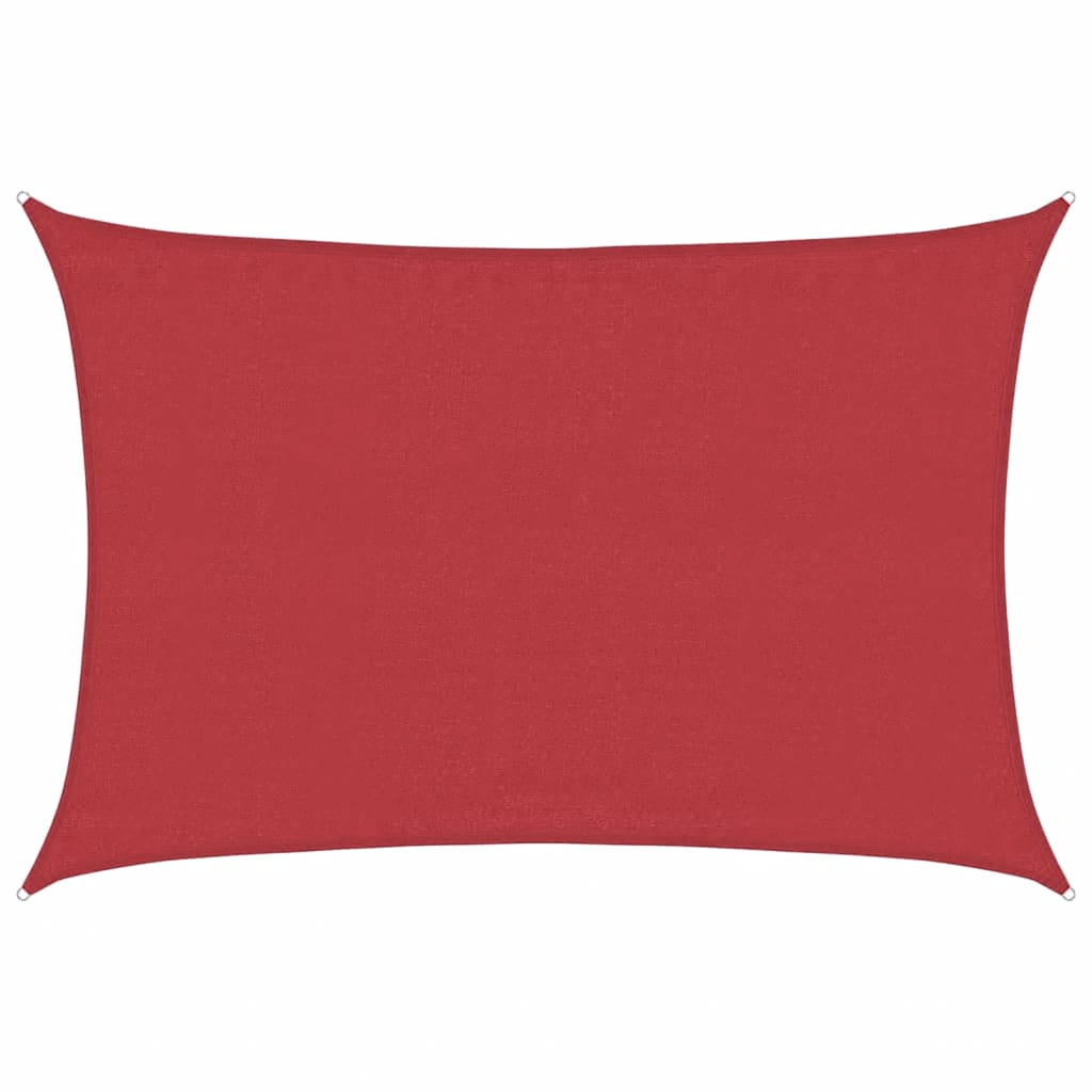 Vidaxl Zonnezeil 160 g m² 3,5 x 5 m HDPE -Rot