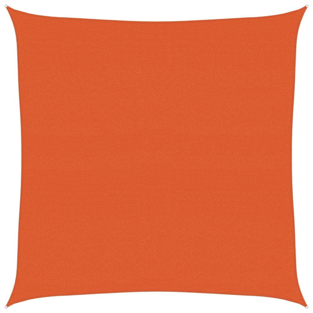 Vidaxl zonnezeil 160 g m² vierkant 4x4 m hdpe oranje