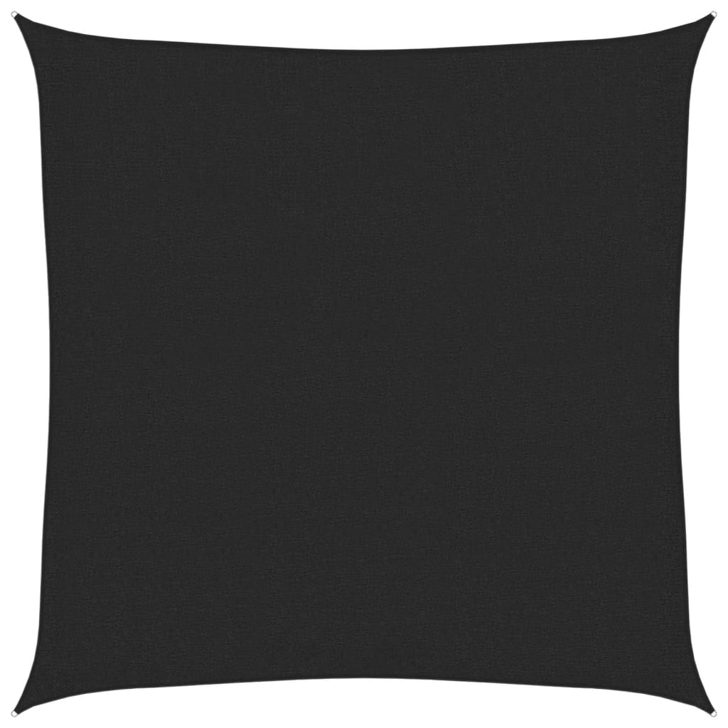 Vidaxl Zonnezeil 160 g m² 2,5 x 2,5 M HDPE Schwarz