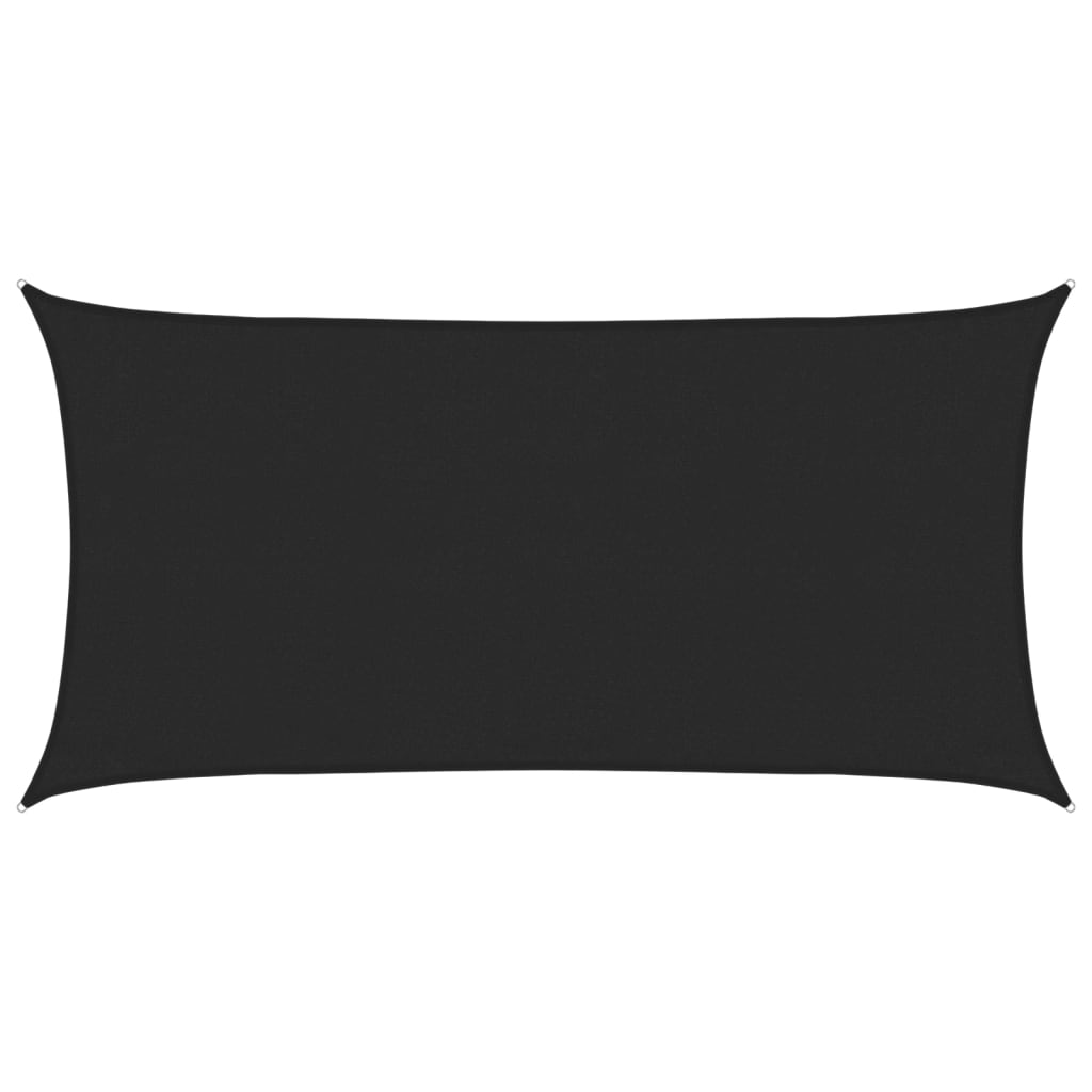 Vidaxl zonnezeil 160 g m² 3x6 m hdpe zwart