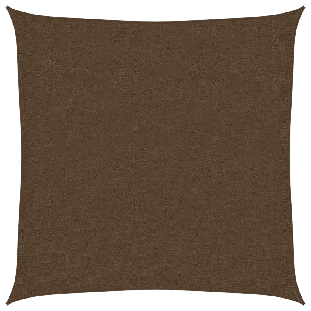 Vidaxl Zonnezeil 160 g m² 2,5 x 2,5 M HDPE -Braun