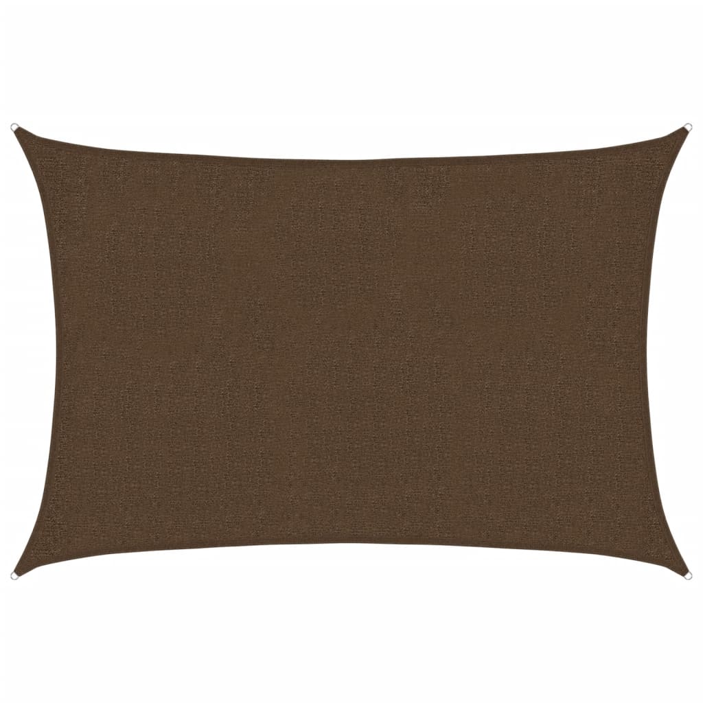 Vidaxl zonnezeil 160 g m² 2x3 m hdpe bruin