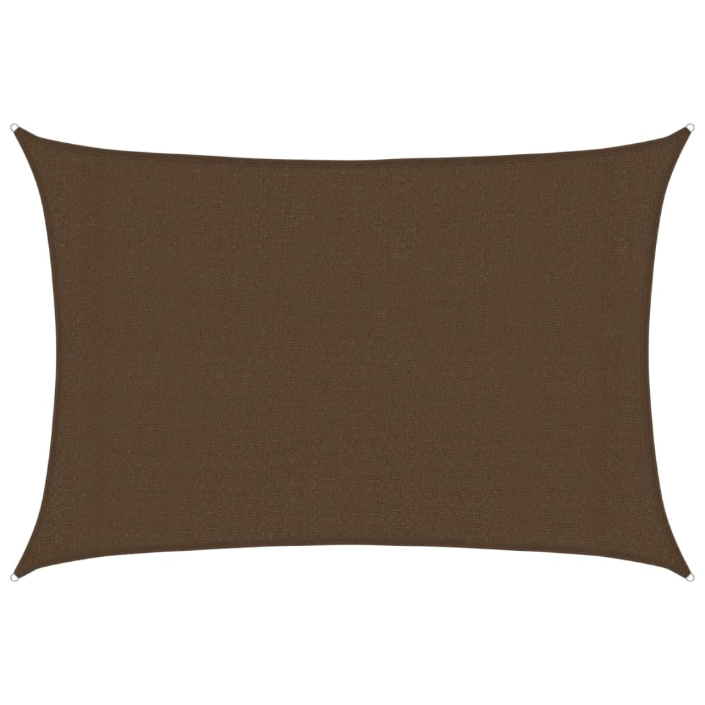 Vidaxl Zonnezeil 160 g m² 3x4,5 M HDPE -Braun