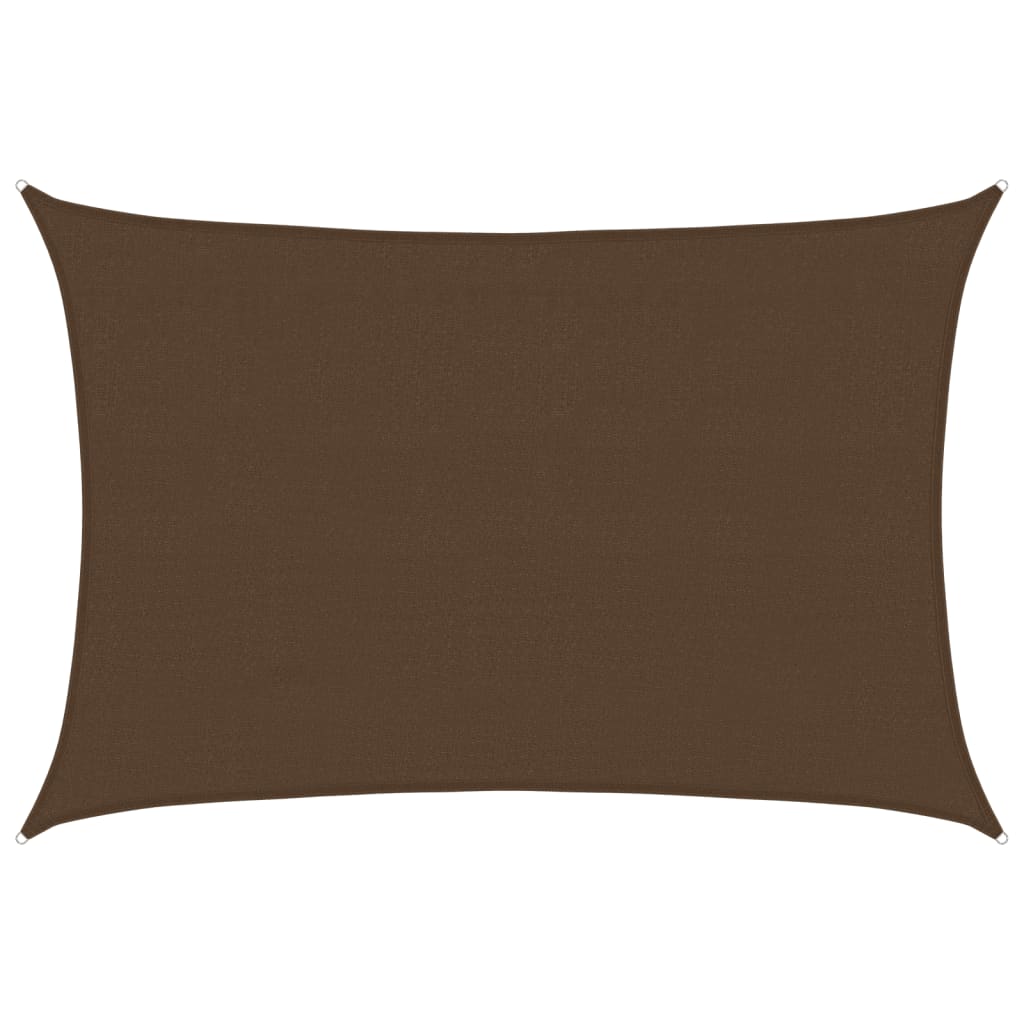 Vidaxl Zonnezeil 160 g m² 4x5 M HDPE -Braun