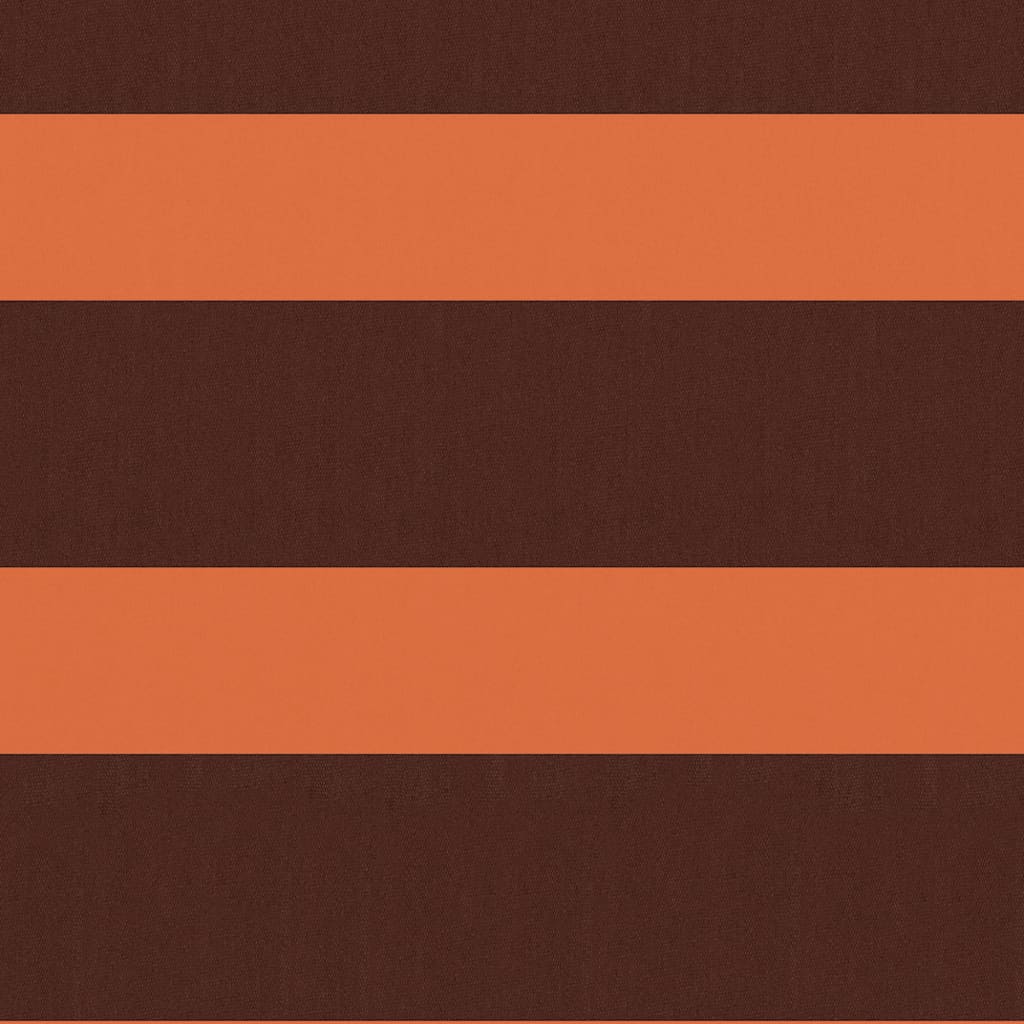 Vidaxl Balkon Bildschirm 75x600 cm Oxford Fabric Orange und Braun