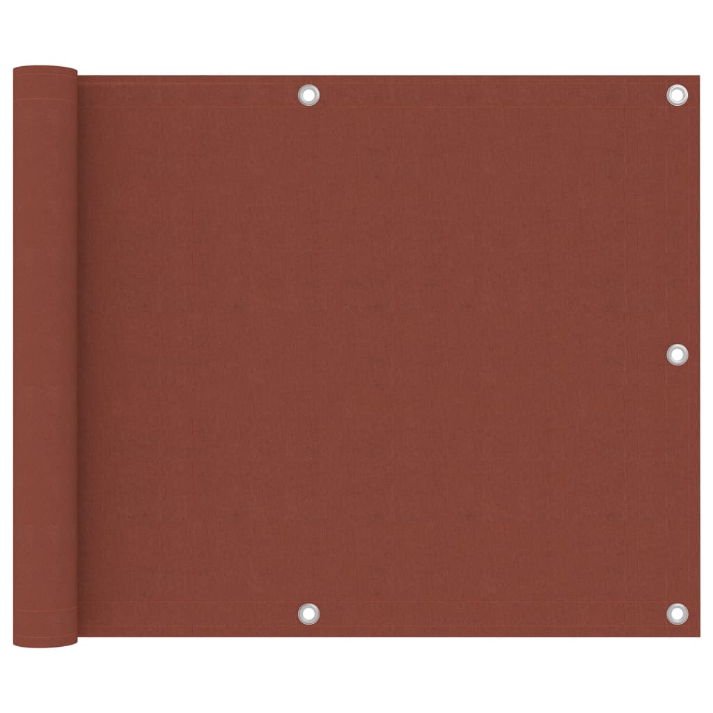 Vidaxl Balkon Bildschirm 75 x 500 cm Oxford Fabric Terrakotta