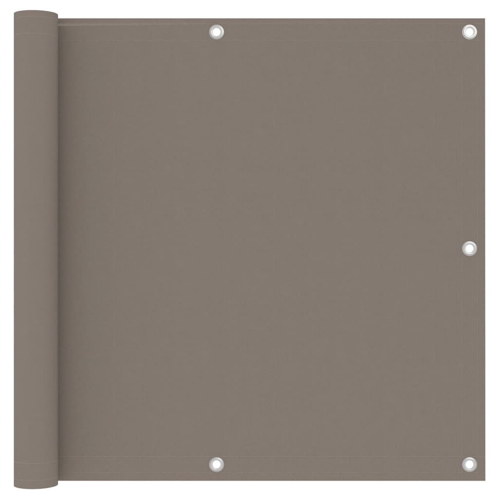 Vidaxl Balkon Bildschirm 90 x 500 cm Oxford Stofftaupe