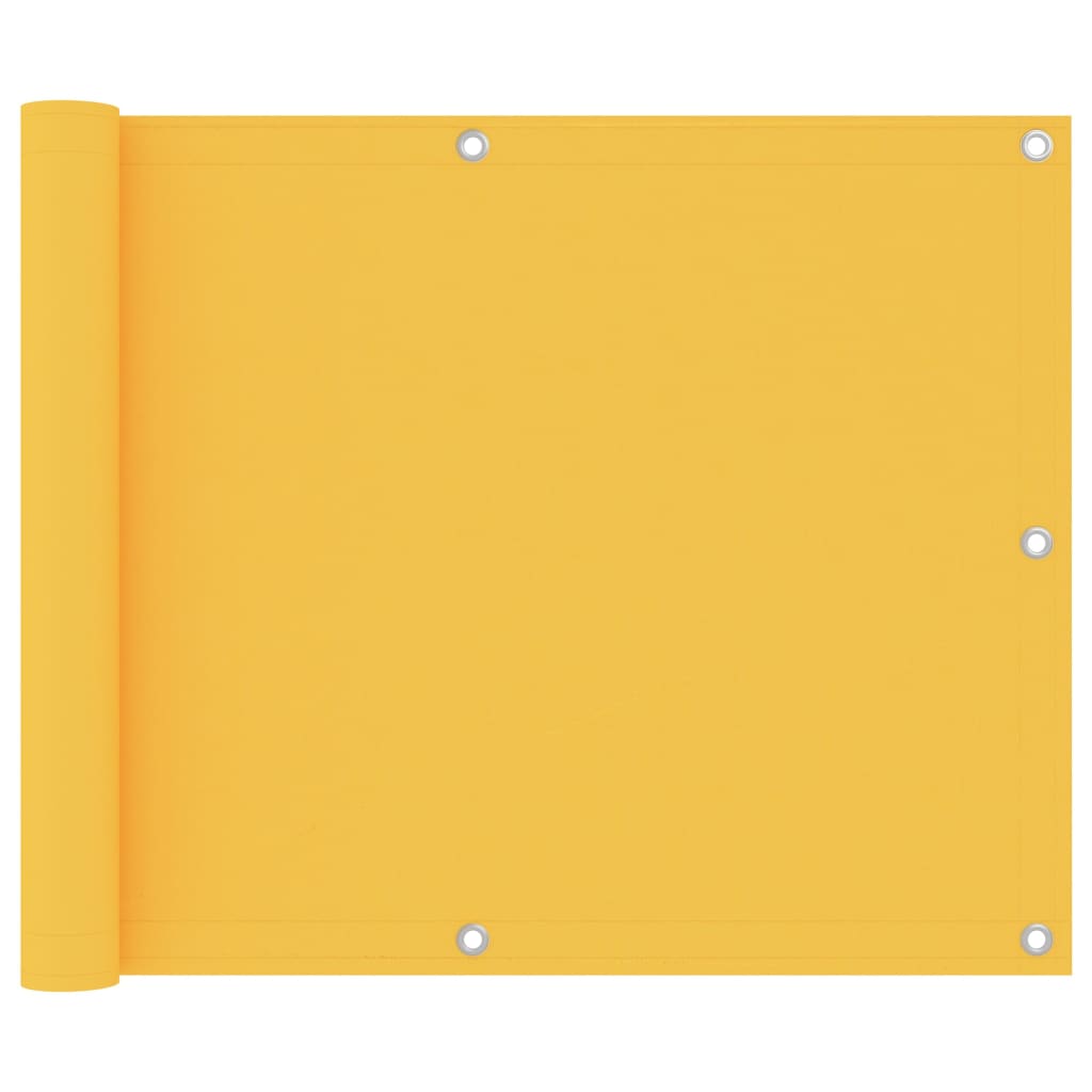 Vidaxl balkongskjerm 75x400 cm Oxford stoff gul