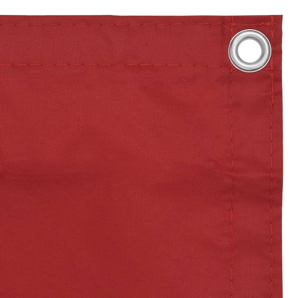 Vidaxl Balkon ekran 75x600 cm Oxford Fabric Red