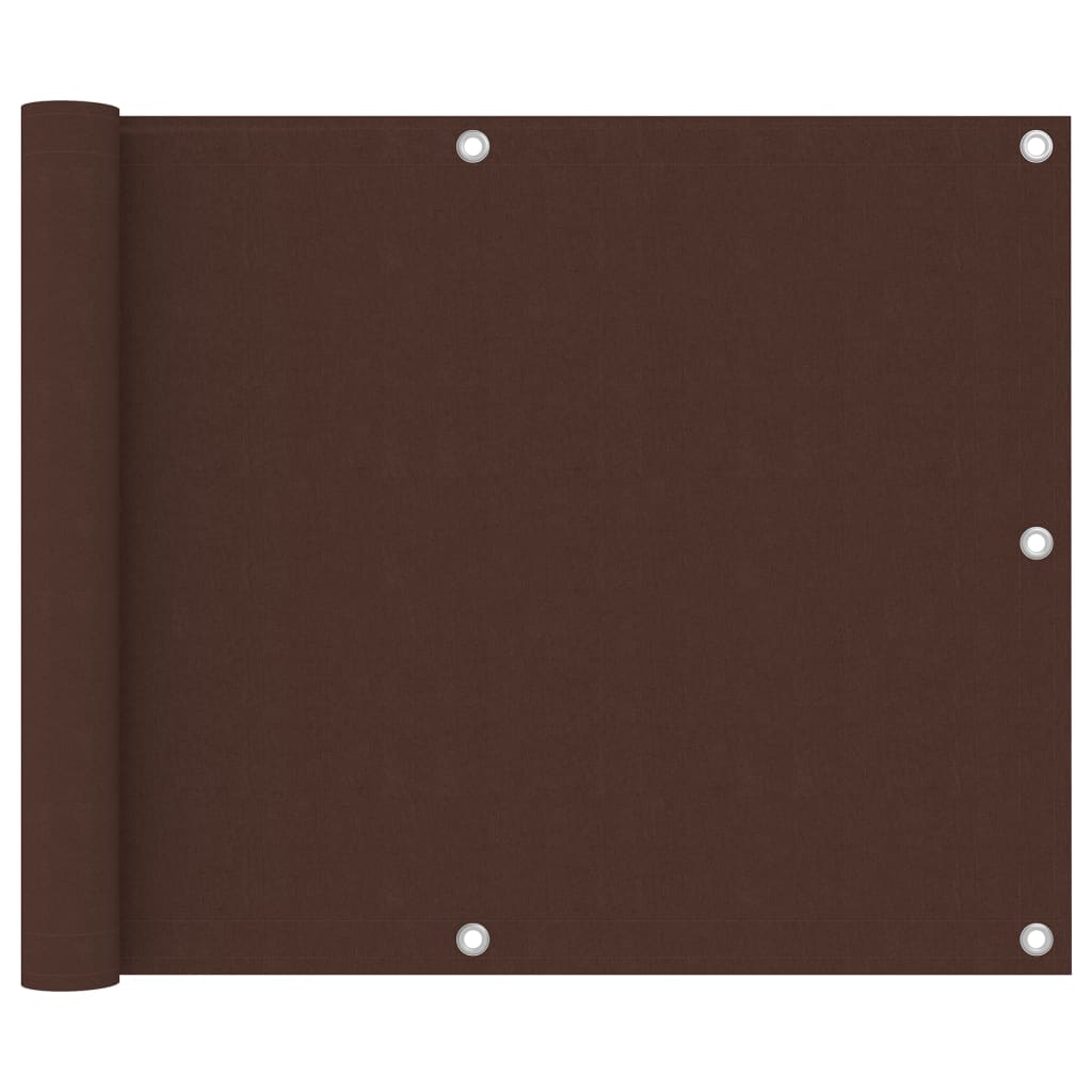 Vidaxl Balkon Bildschirm 75x300 cm Oxford Stoff braun