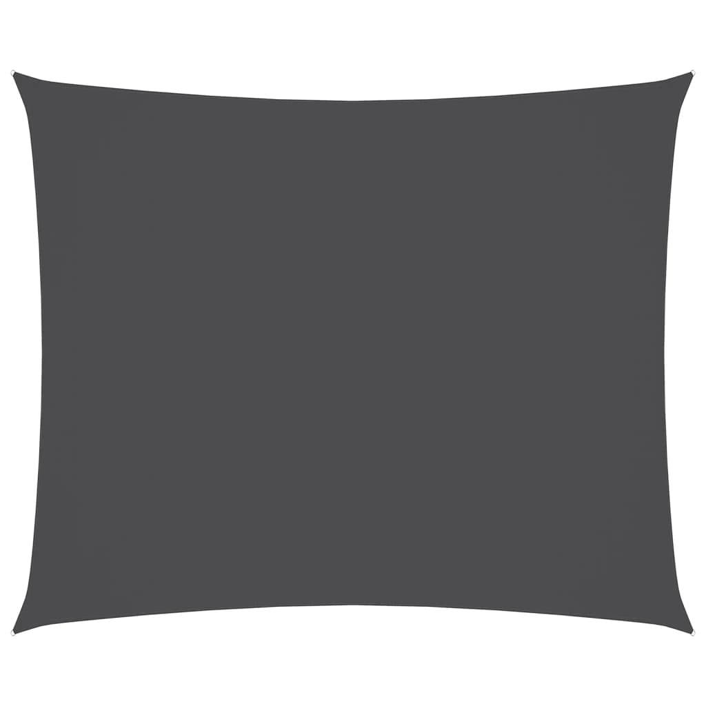Vidaxl Sunshade Rechteck 2,5 x 3,5 M Oxford Stoffanthrazit -geläutet