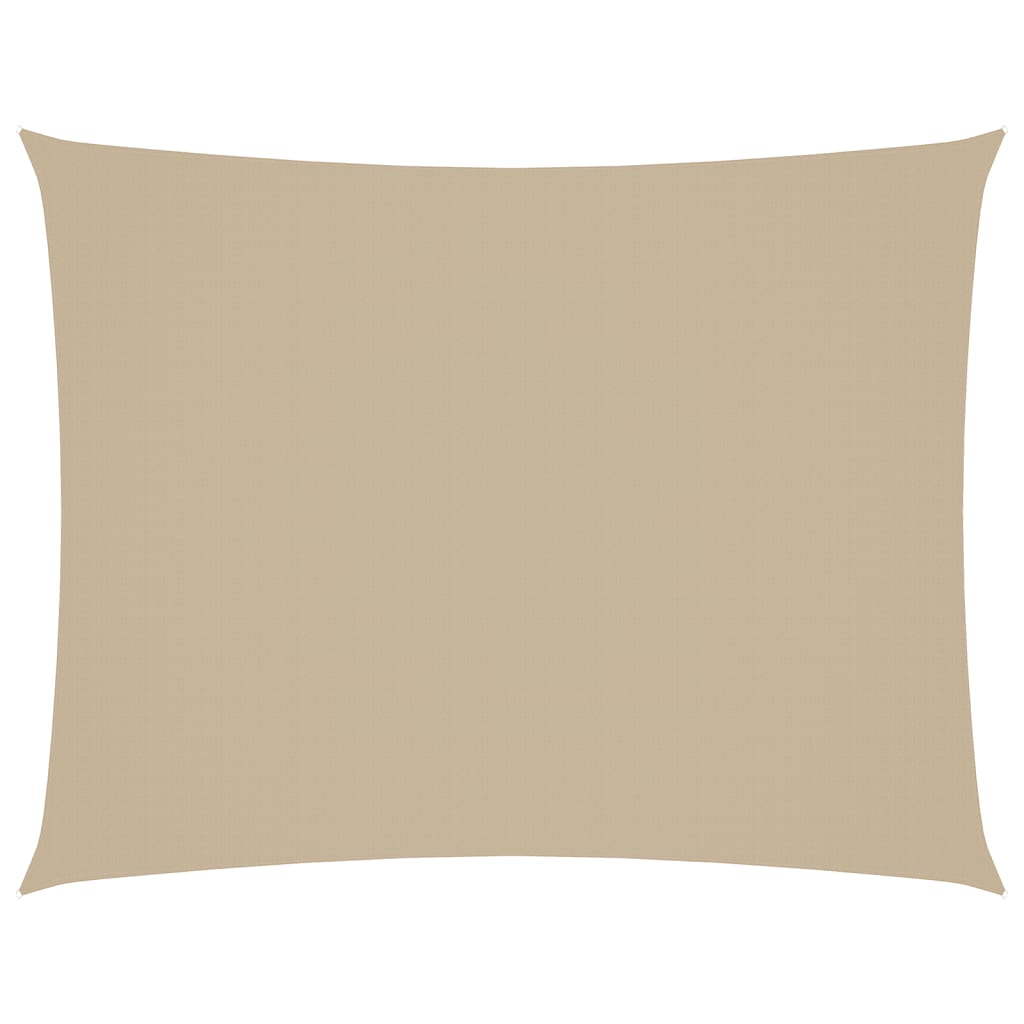 VIDAXL Sunshade Rechteck 6x8 M Oxford Stoff Beige