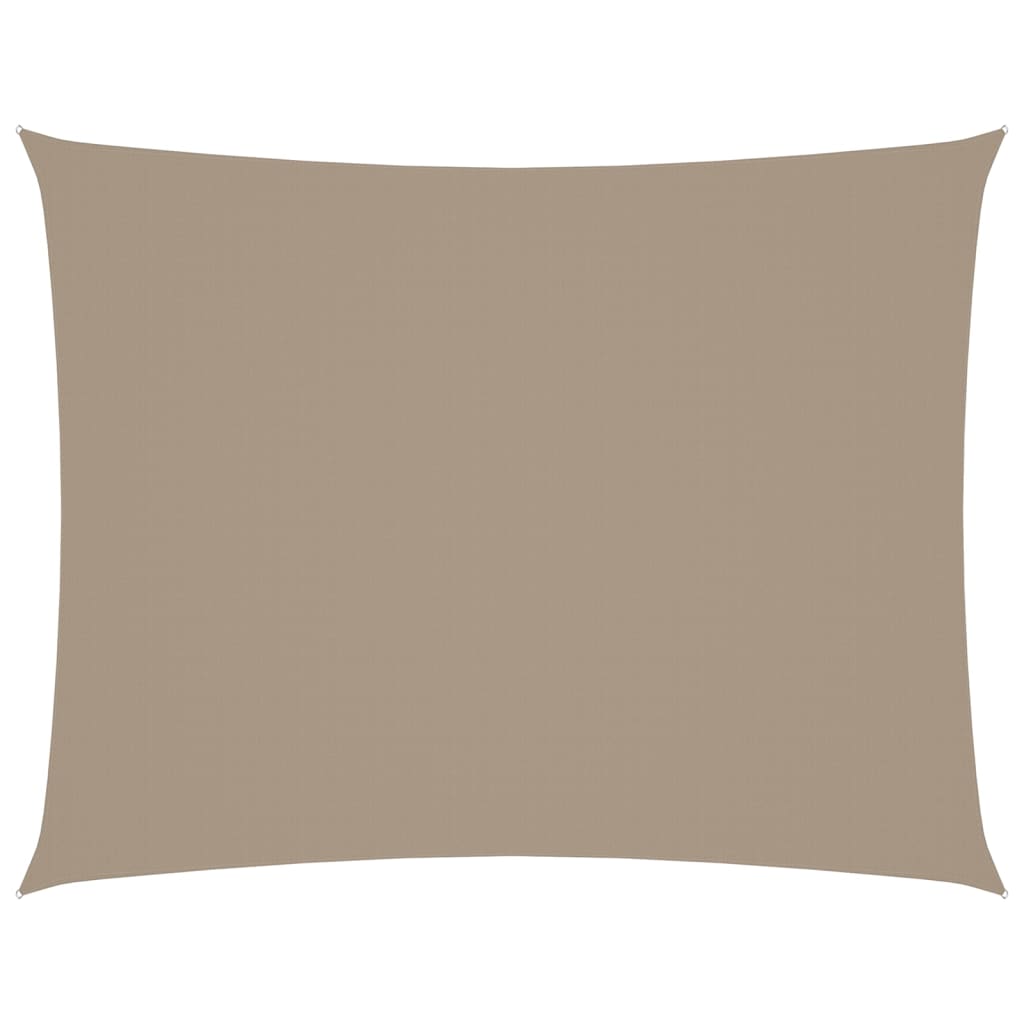 Vidaxl rectangular sunshade 2x3 m oxford fabric taupe
