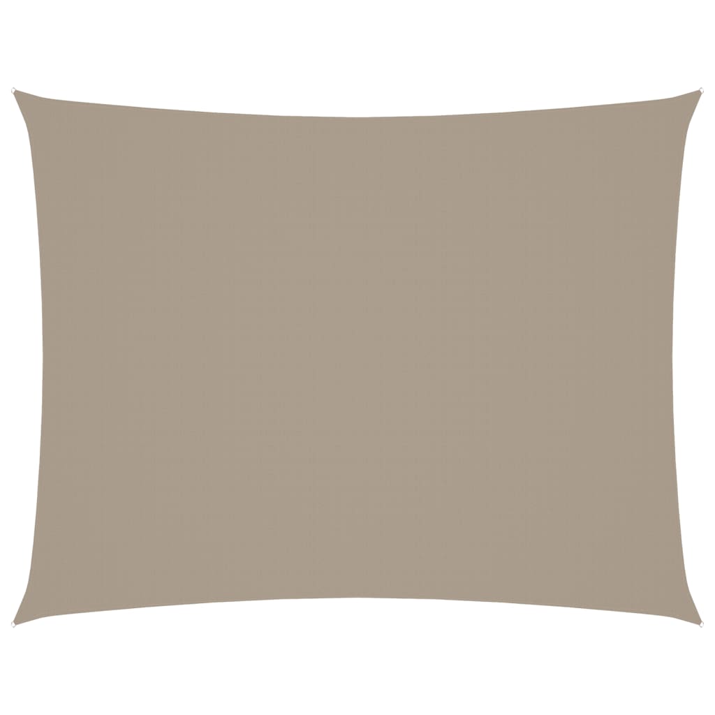 VIDAXL Sunshade Rechteck 3x4,5 M Oxford Stofftaupe
