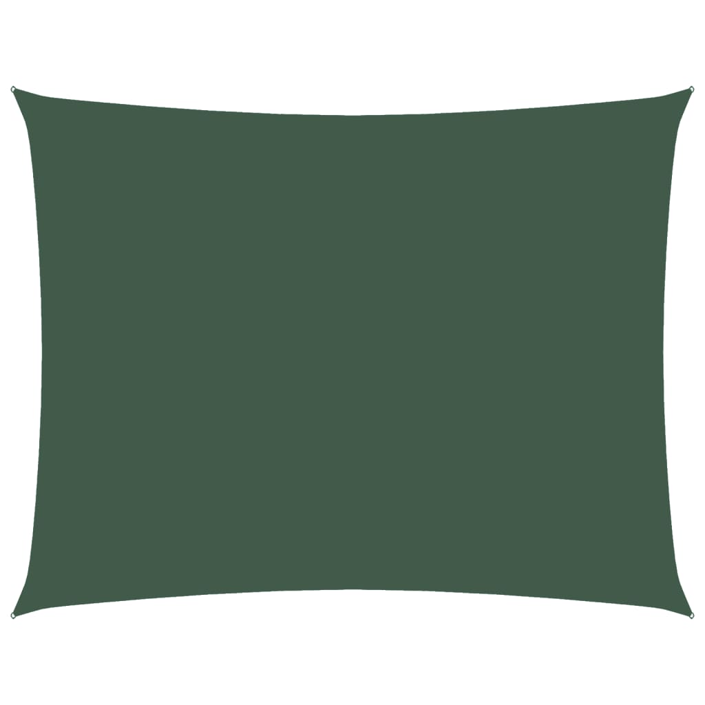 Vidaxl Sonnenschatten rechteckig 2,5 x 3,5 m Oxford Stoff dunkelgrün