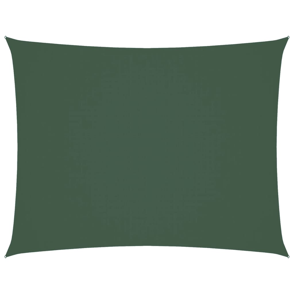 Vidaxl rectangular sunshade 4x6 m oxford fabric dark green