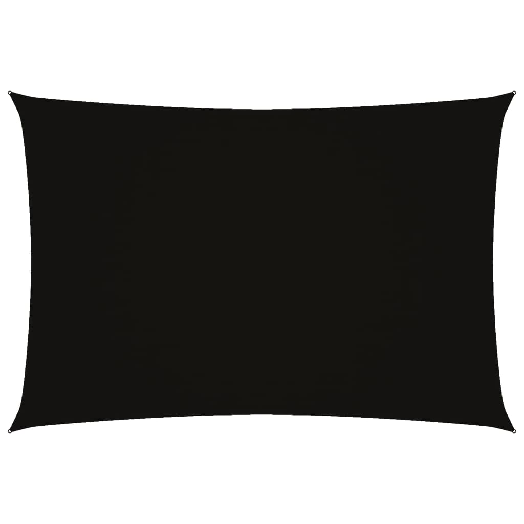 Vidaxl Sonnenschutz Rechteck 3x5 M Oxford Stoff schwarz
