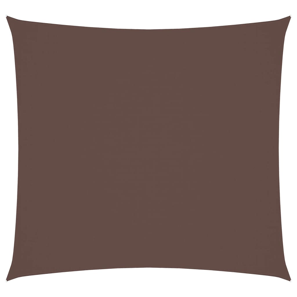 Vidaxl square sunshade 3.6x3.6 m oxford fabric brown