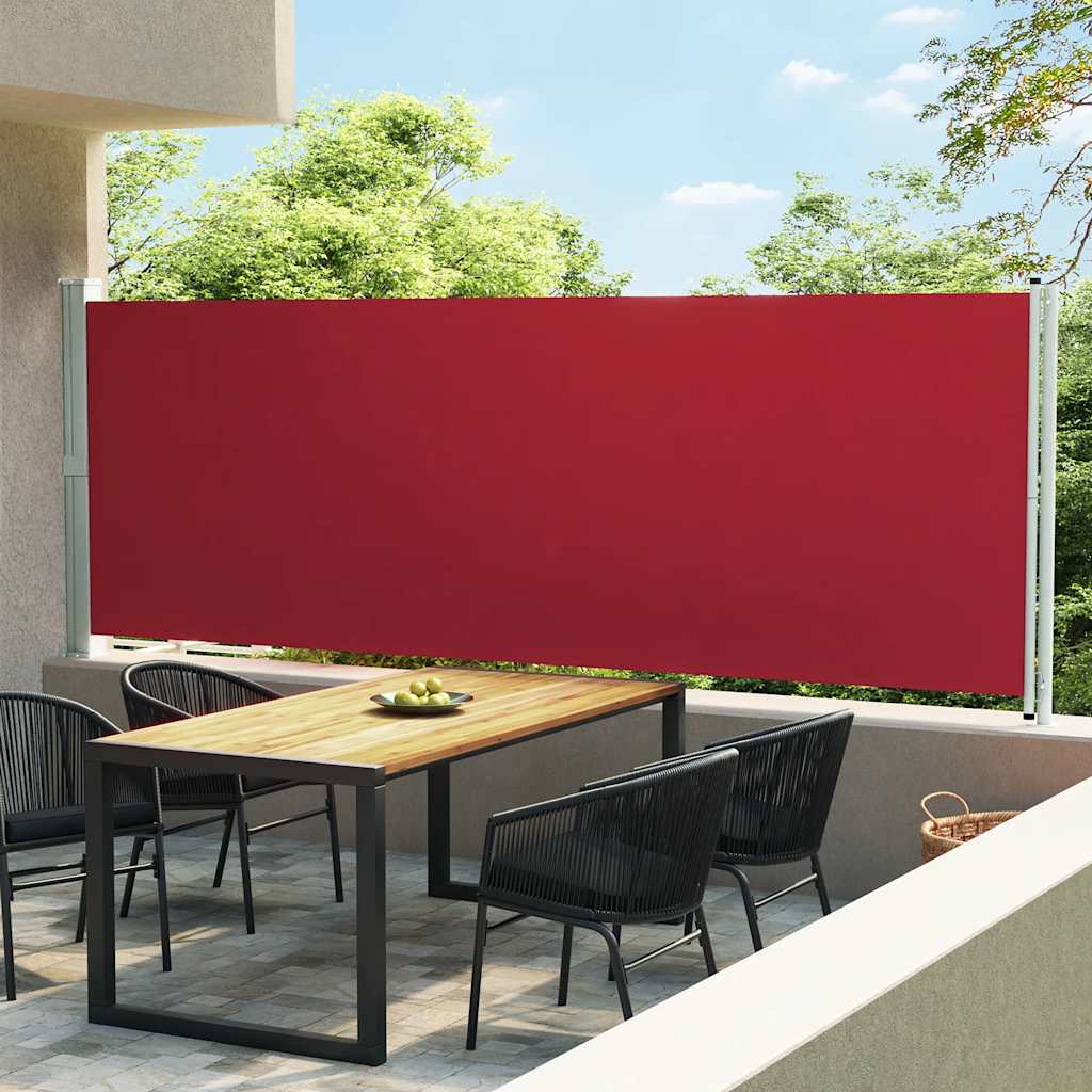 Vidaxl Garden Screen rozšířitelná 600x160 cm červená