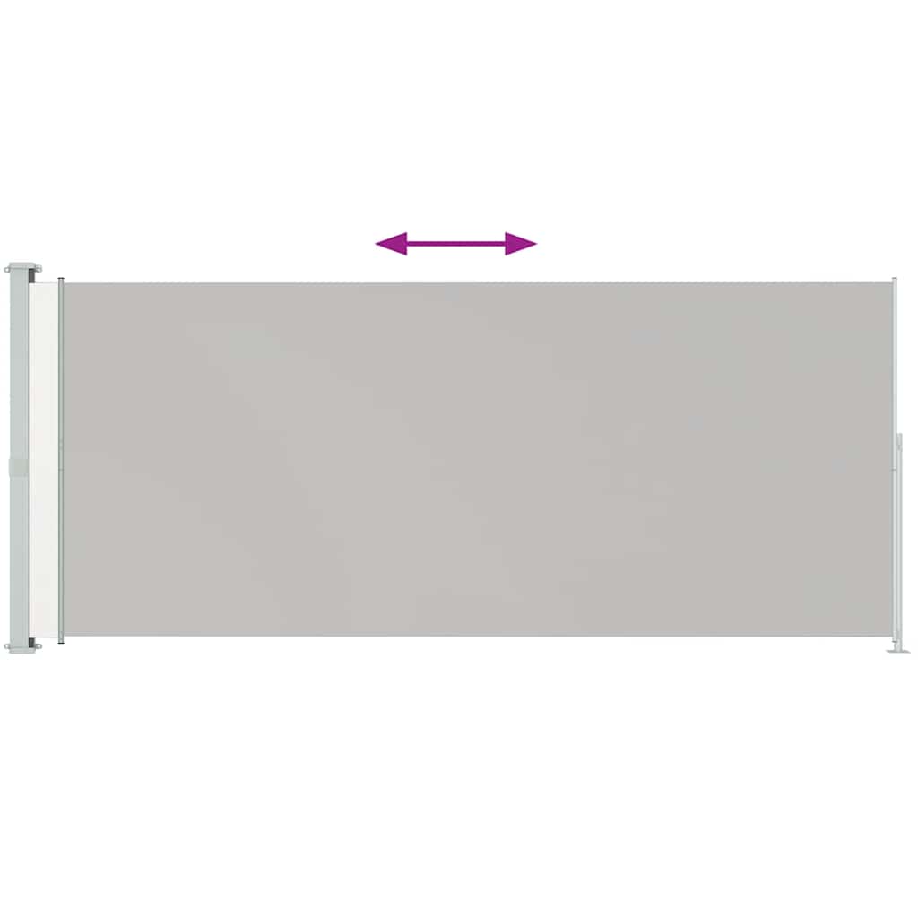 Vidaxl retractable garden screen 180x500 cm cream-colored