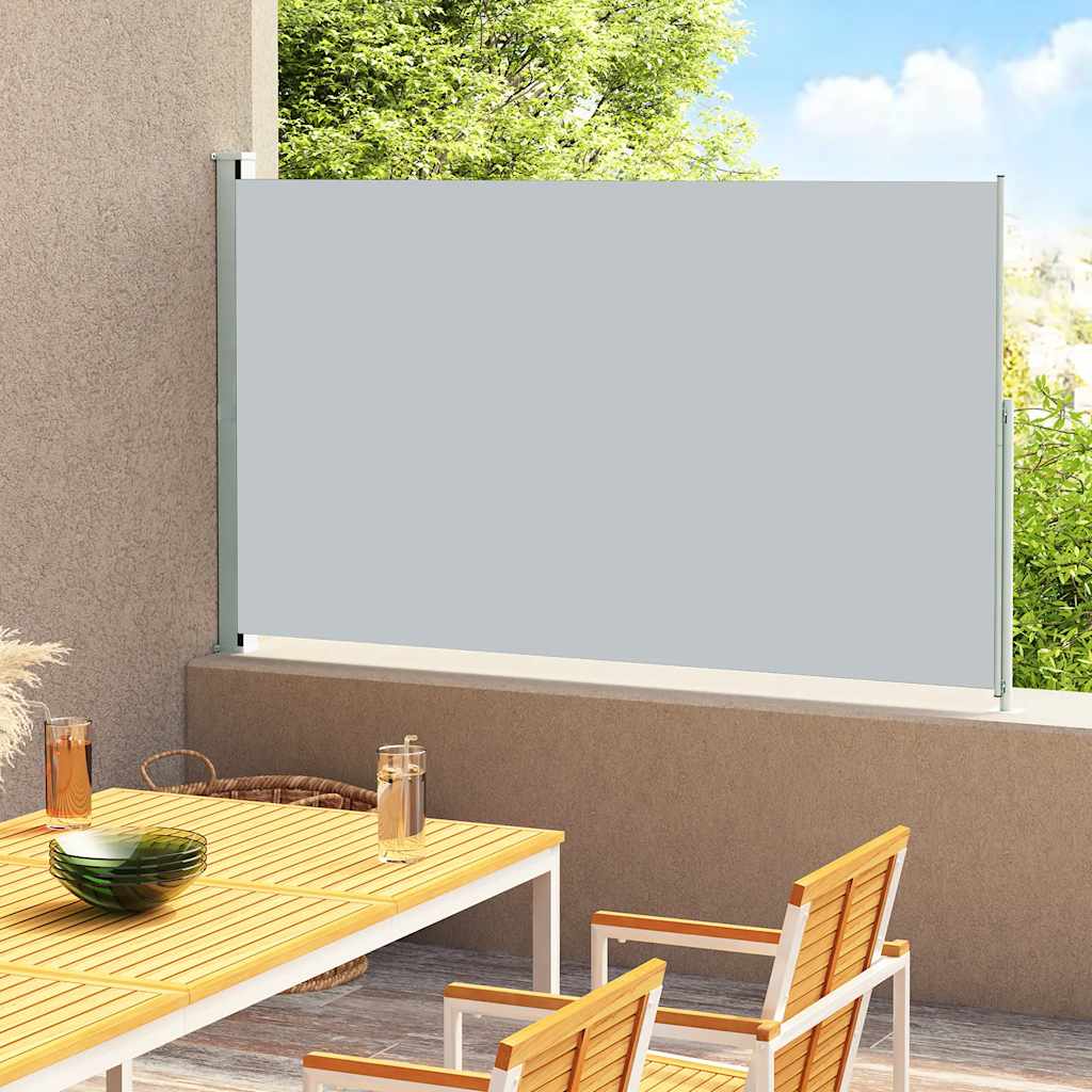 Vidaxl retractable garden screen 200x300 cm gray