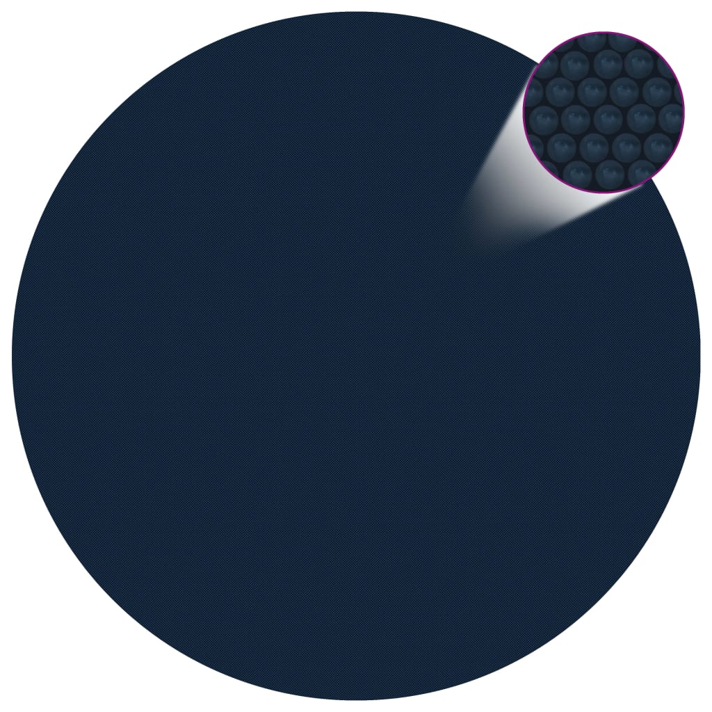 Vidaxl solar floating pool liner 527 cm PE black and blue