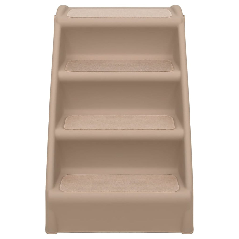Vidaxl Dog Staircase pieghevole 62x40x49.5 cm marrone