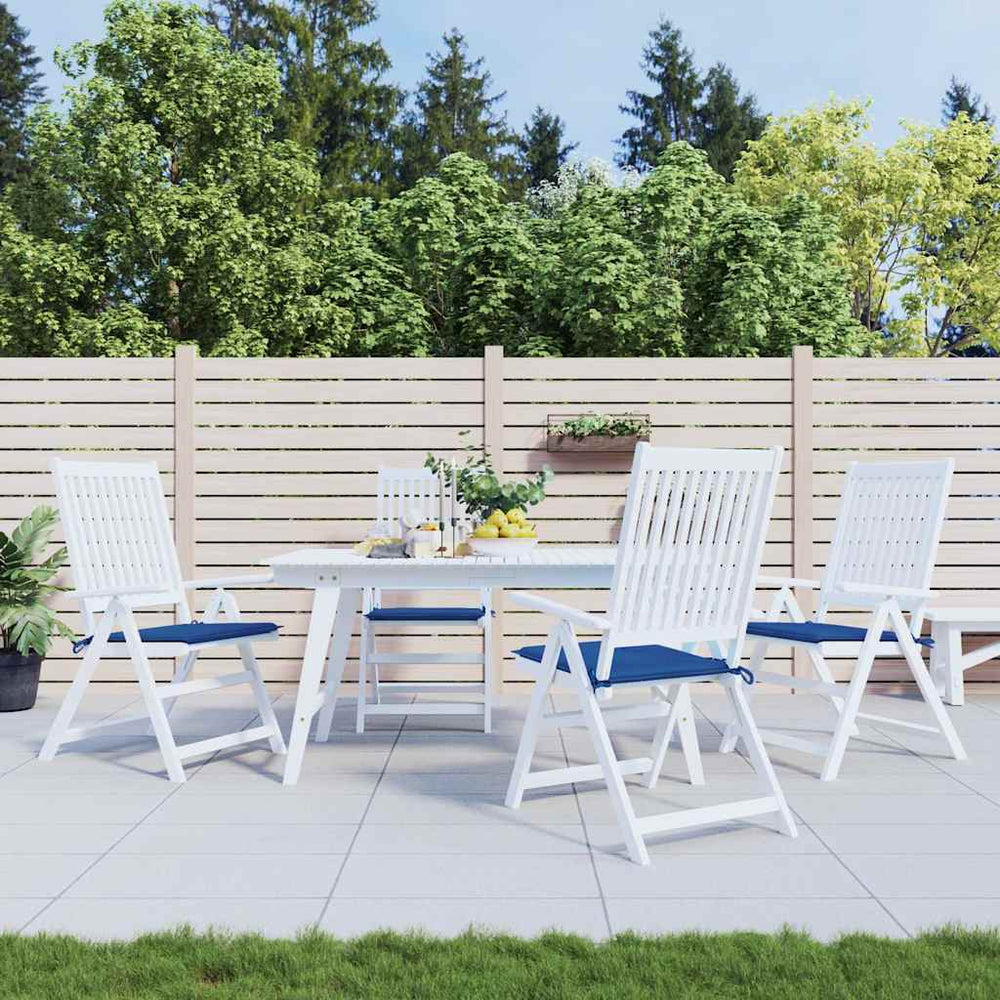 Vidaxl Garden Chair Cudions 4 st 40x40x4 cm Oxford Fabric Royal Blue