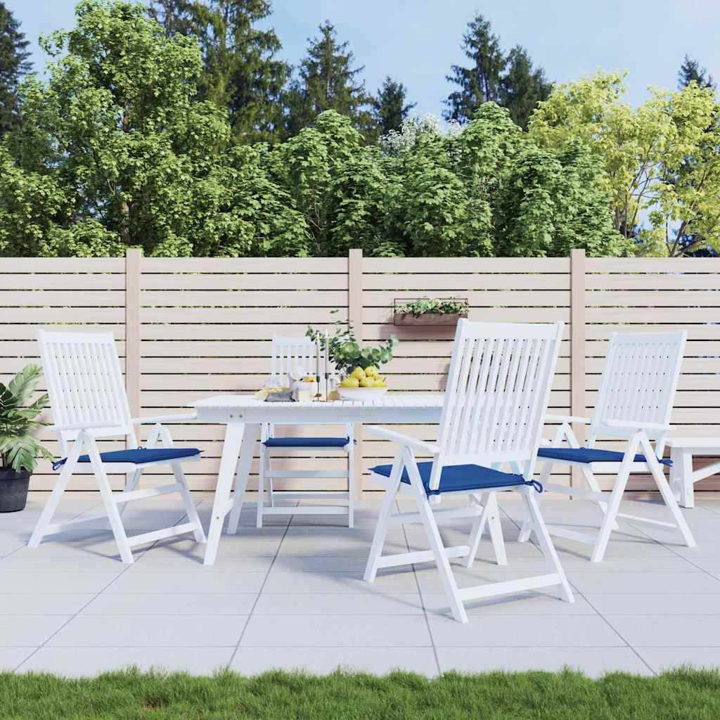 Vidaxl Garden Chair Cudions 4 st 40x40x4 cm Oxford Fabric Royal Blue