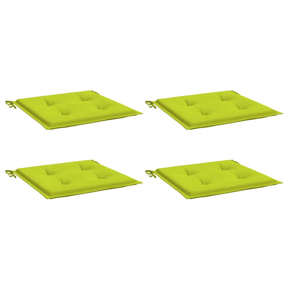 Vidaxl garden chair cushions 4 pcs 40x40x4 cm Oxford fabric bright green