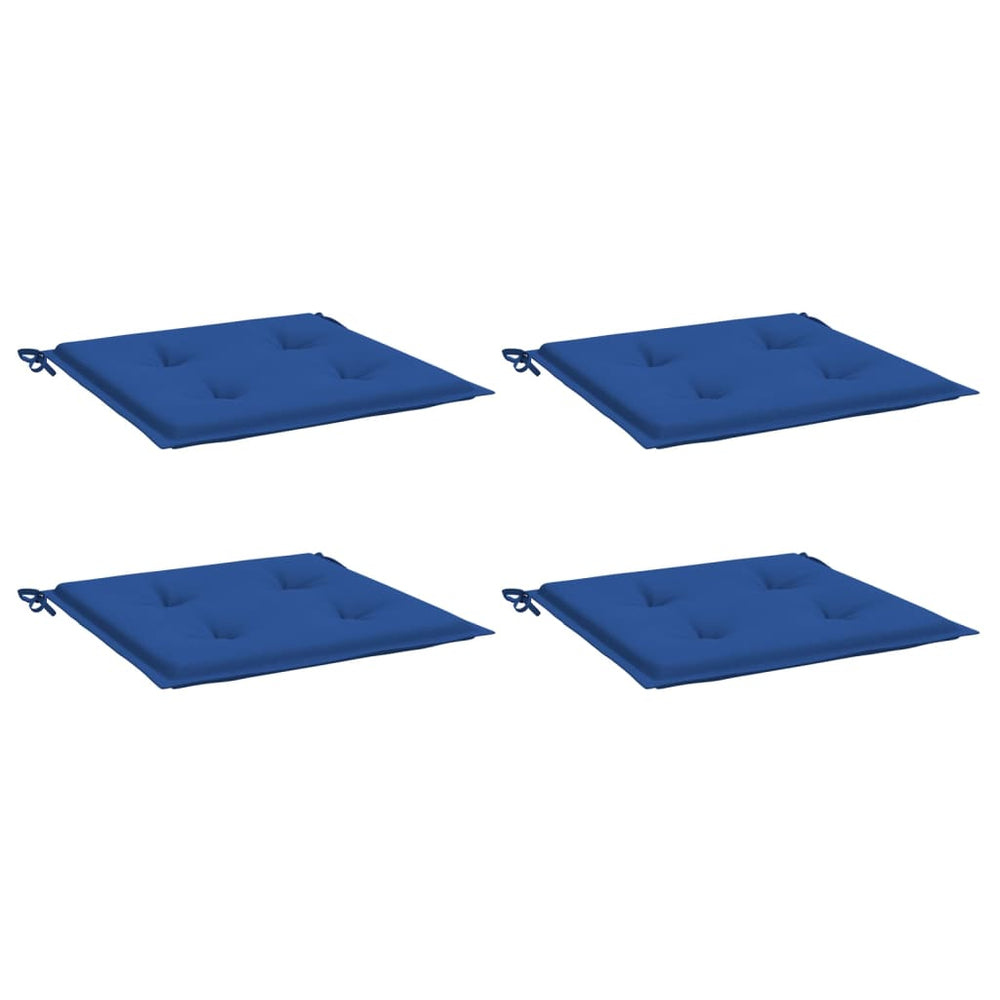 Vidaxl Gartenstuhl Kissen 4 ST 50 x 50 x 3 cm Oxford Fabric Royal Blau
