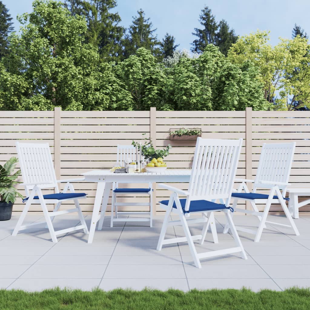 Vidaxl Gartenstuhl Kissen 4 ST 50 x 50 x 3 cm Oxford Fabric Royal Blau