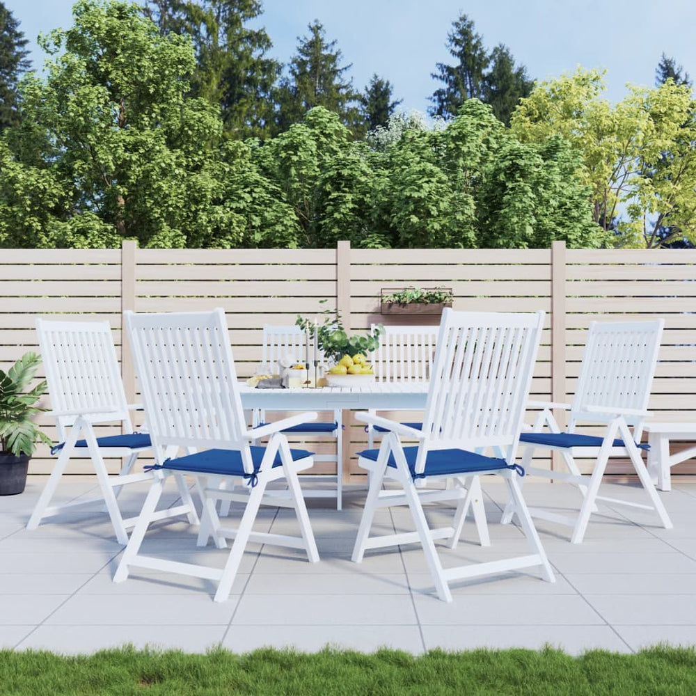 Vidaxl garden chair cushions 6 pcs 50x50x3 cm oxford fabric royal blue