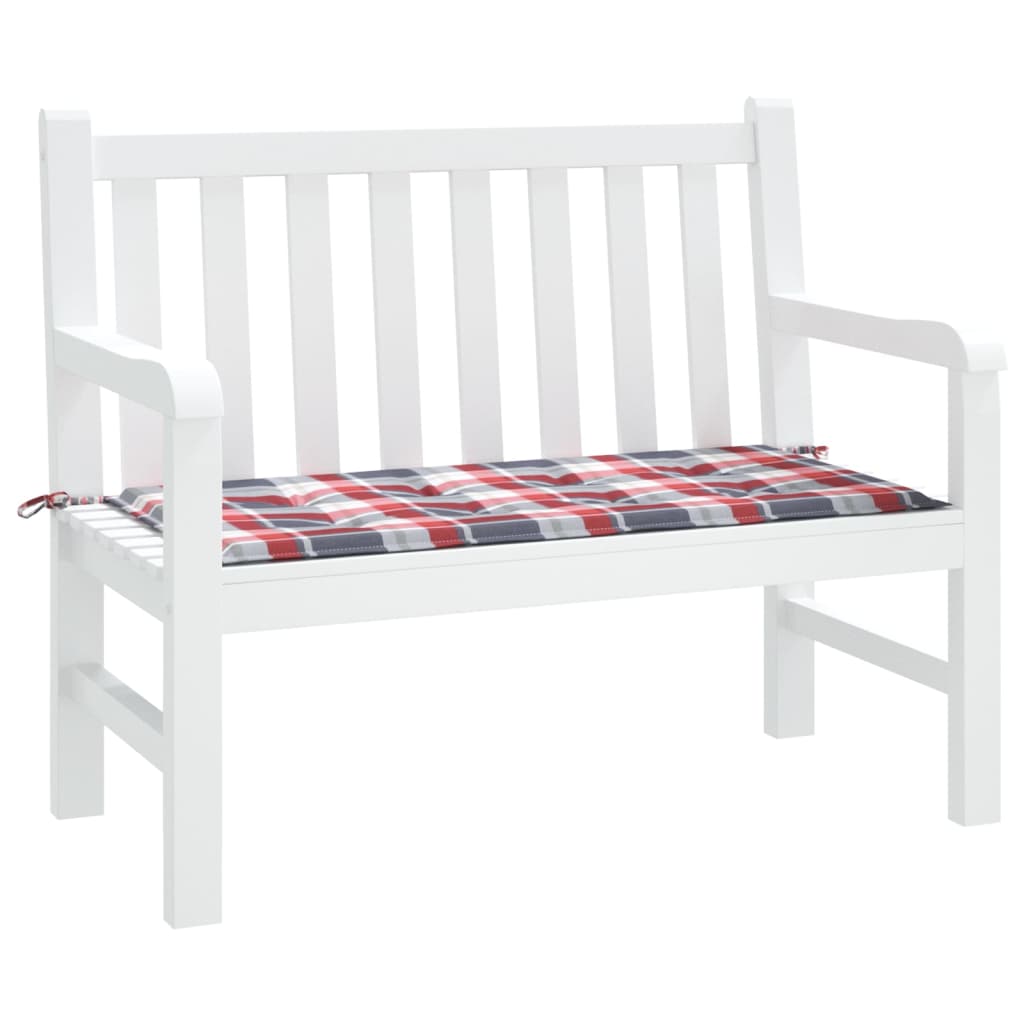 VIDAXL Garden Bench blazina 100x50x3 cm Oxford tkanina diamant rdeča
