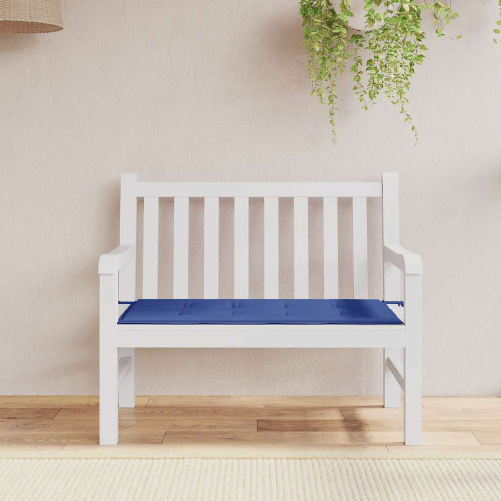 Vidaxl jardin banc coussin 120x50x4 cm oxford tissu royal bleu