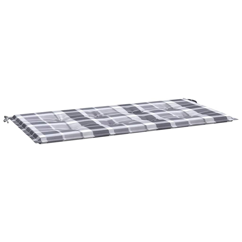 Vidaxl garden bench cushion 120x50x4 cm oxford fabric diamond pattern gray