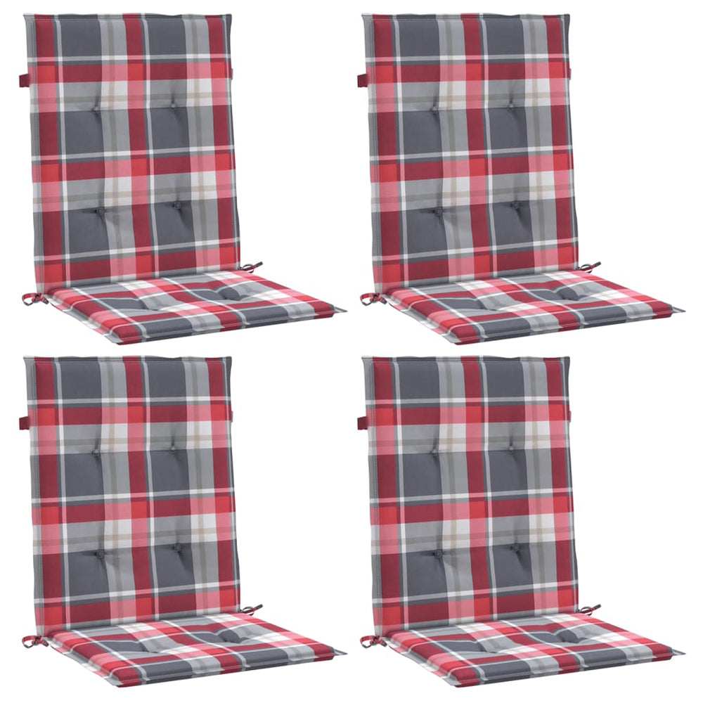Vidaxl Garden Cushions 4 PCS 100x50x3 cm Tessuto in tessuto Oxford Modello rosso