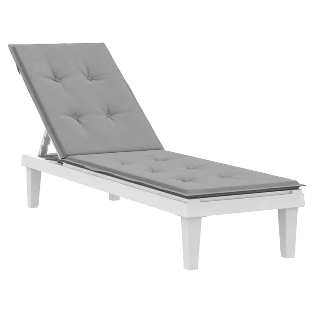 Coussin de chaise de patio vidaxl (75 + 105) gris x50x4 cm