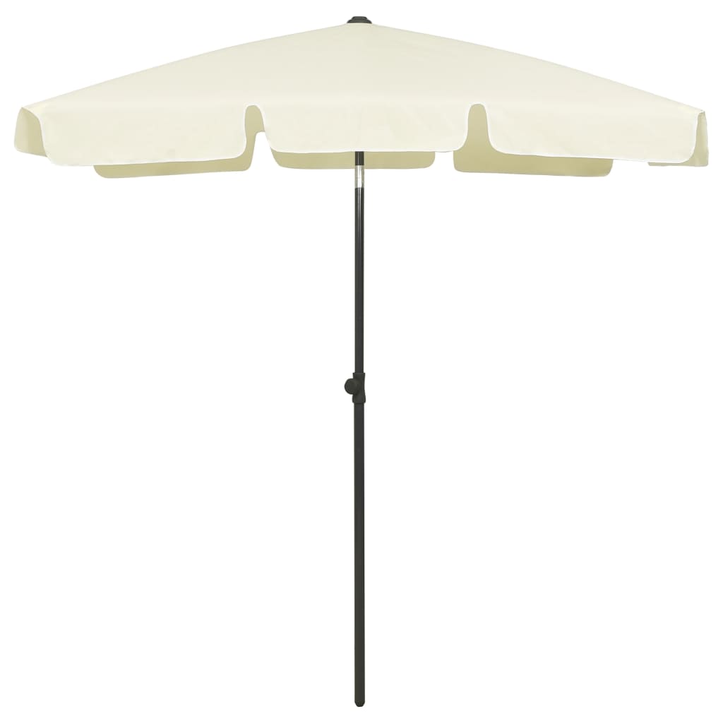 Vidaxl Strandparasol 180x120 cm sandig gelb