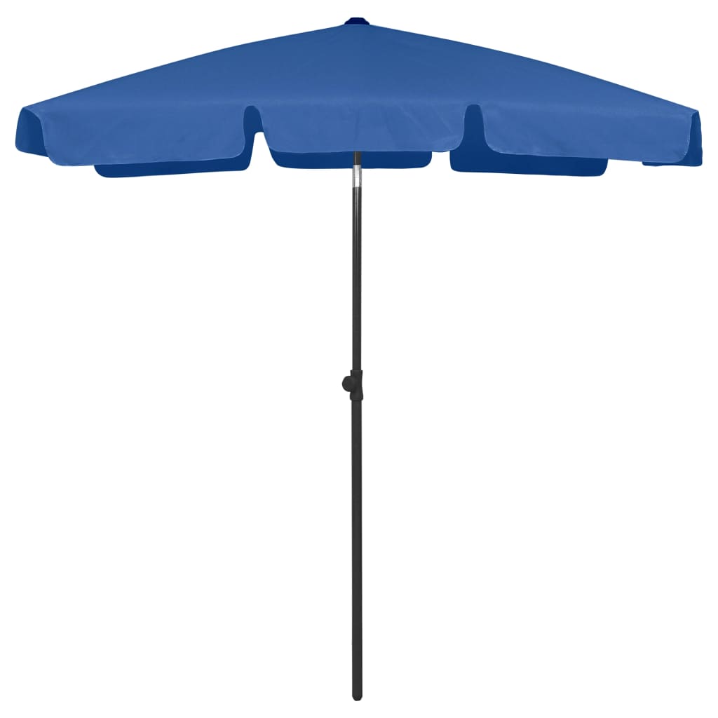 Vidaxl beach parasol 180x120 cm azure blue