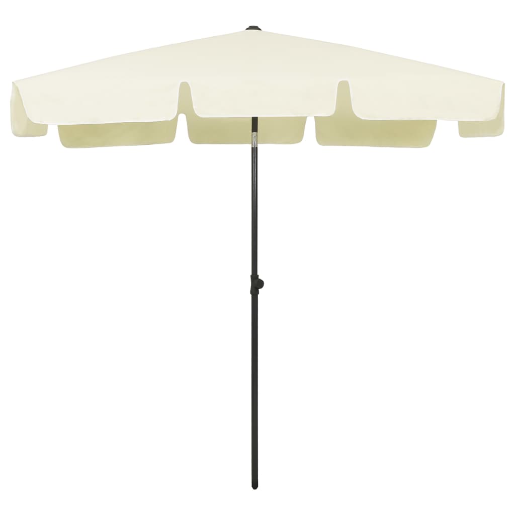 Vidaxl Strandparasol 200x125 cm sandig gelb