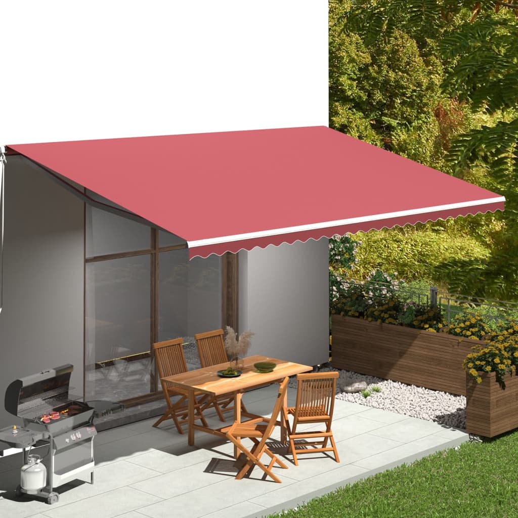Vidaxl replacement canvas for awning 6x3 m burgundy red