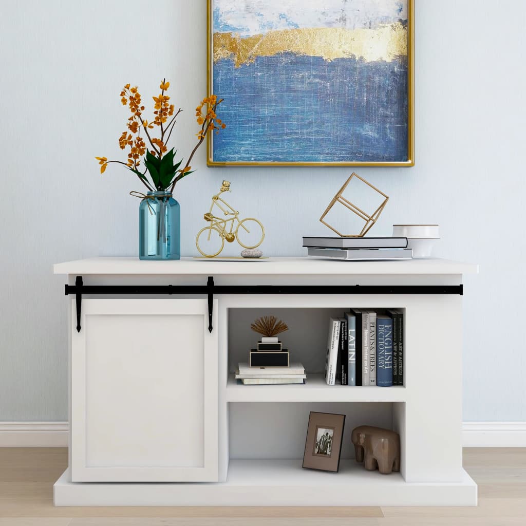 Ensemble de suspension Vidaxl pour une mini-porte en acier au carbone 152 cm