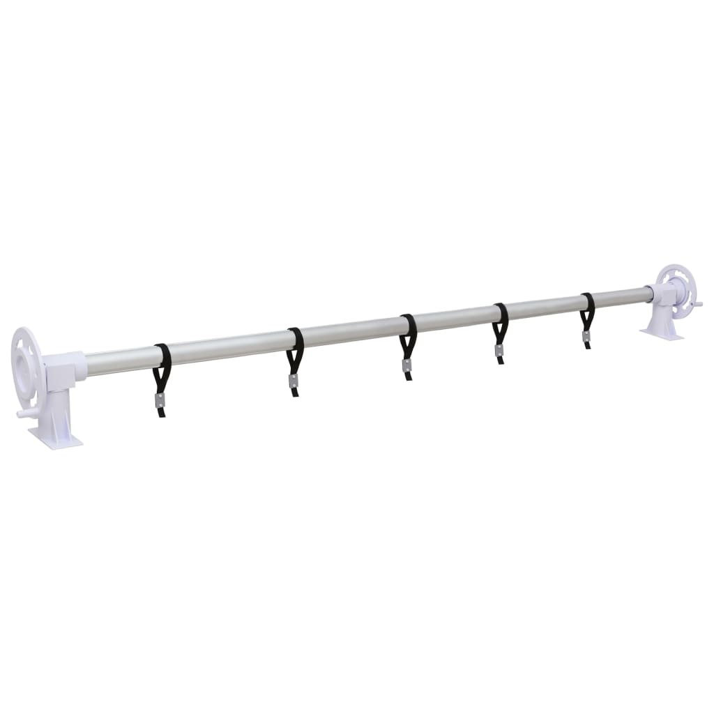 Vidaxl Roller de cubierta de piscina con marco de plástico