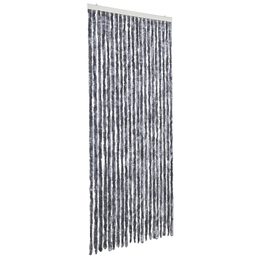 Vidaxl fly curtain 90x200 cm chenille silver-colored